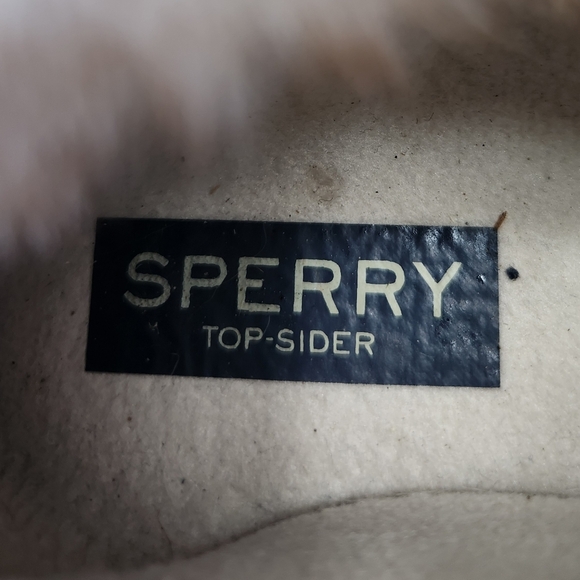 Sperry Saltwater 1-Eye Cozy Faux Fur Trim Waterproof Duck Shoes Cream US 11 - Picture 14 of 15